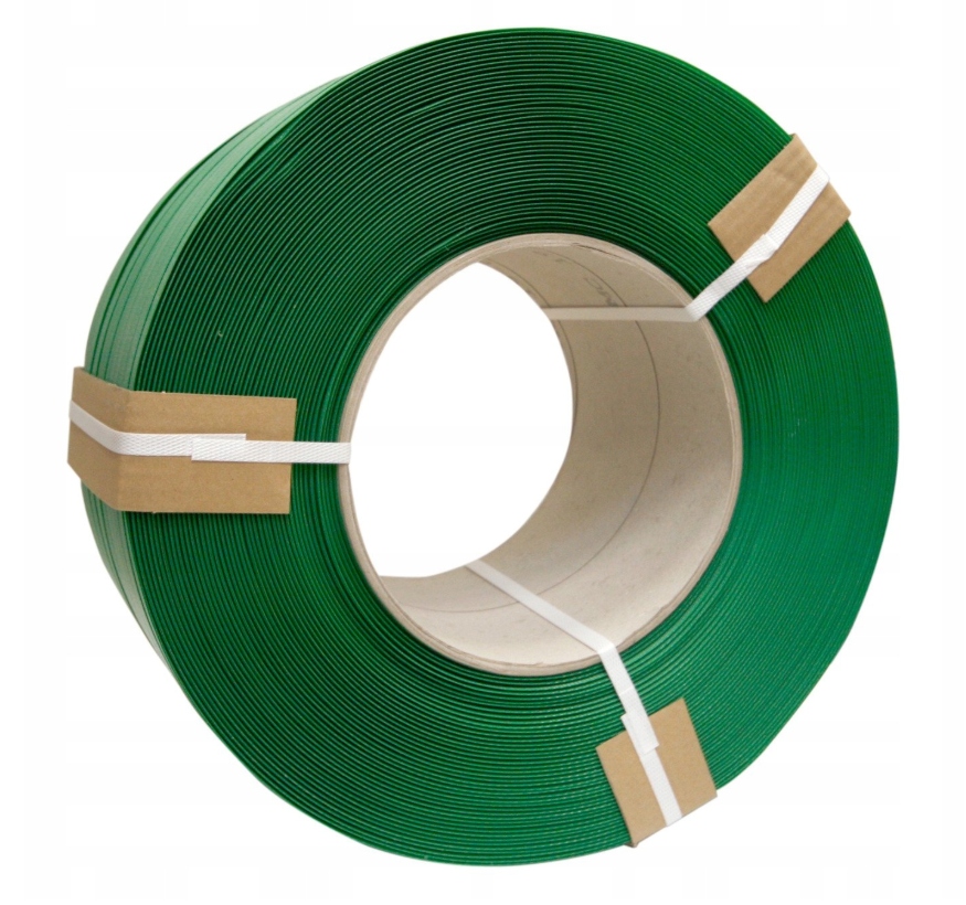 Taśma Pp 16x08mmx1500m do spinania palet bandowania Polipropylenowa zielona