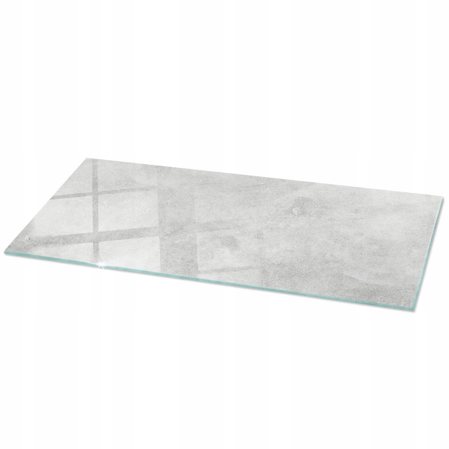 Doska na stôl Tvrdené Sklo Dekoratívna betónová textúra s škrabancami 125 x 50 cm