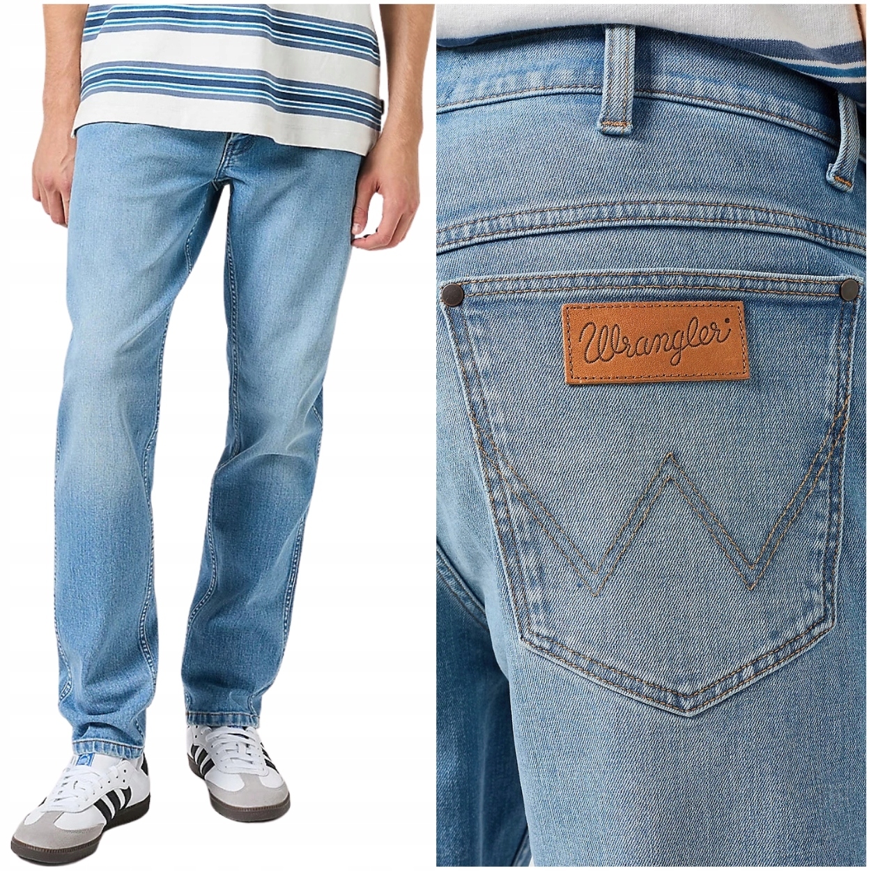 Wrangler River regular tapered Horizon klasické džínové kalhoty W32 L32