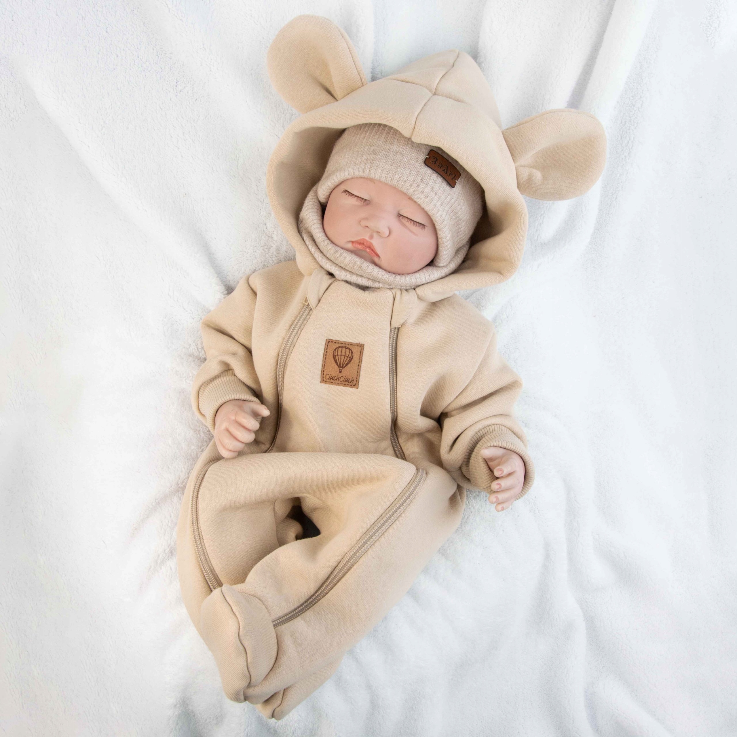 Kombinezon PAJAC DLA NOWORODKA przejściowy GRUBA DRESÓWKA wiosna jesień 56 Marka CiuchCiuch