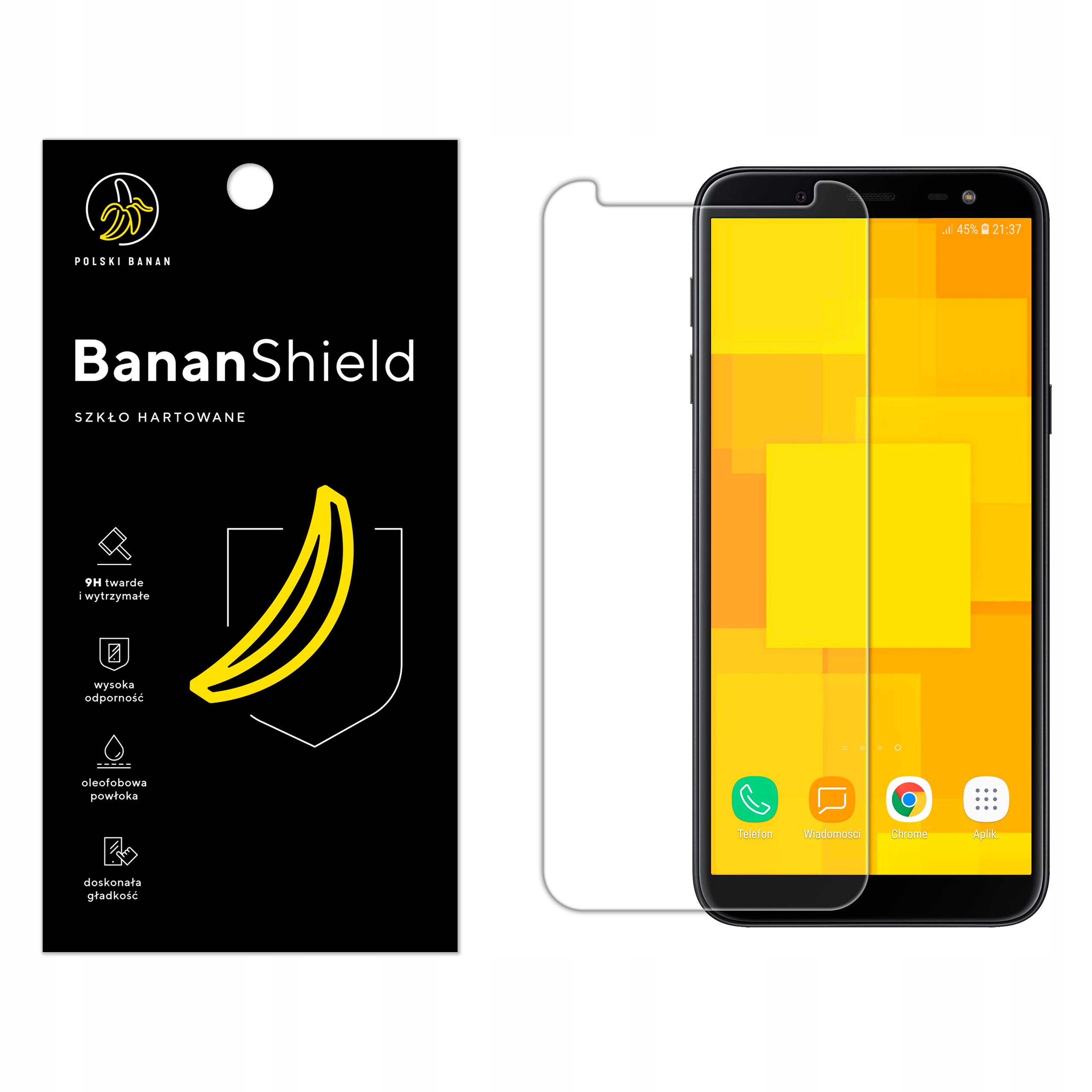

Szkło Hartowane Polski Banan 9H do Samsung J6