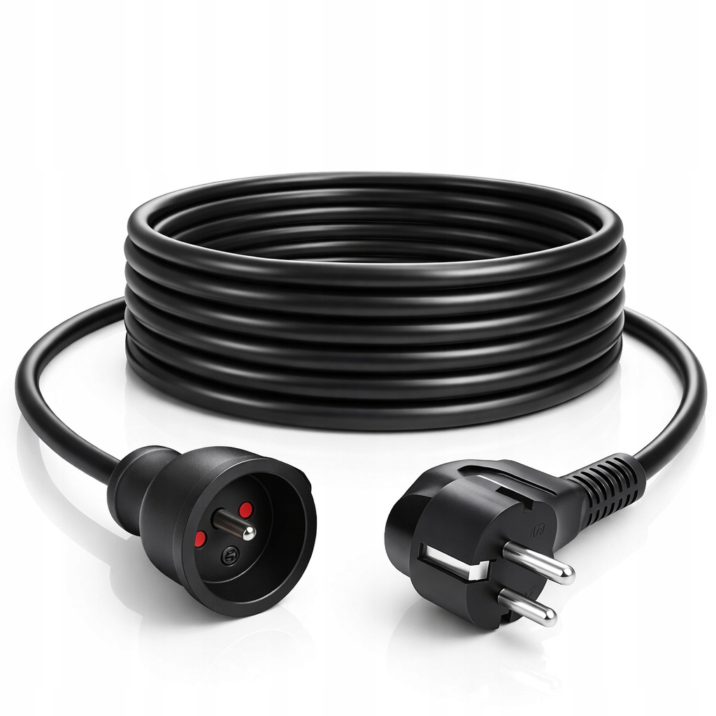 PRZEDŁUŻACZ BUDOWLANY OGRODOWY 3×2,5mm² GRUBY PRZEWÓD KABEL 8m