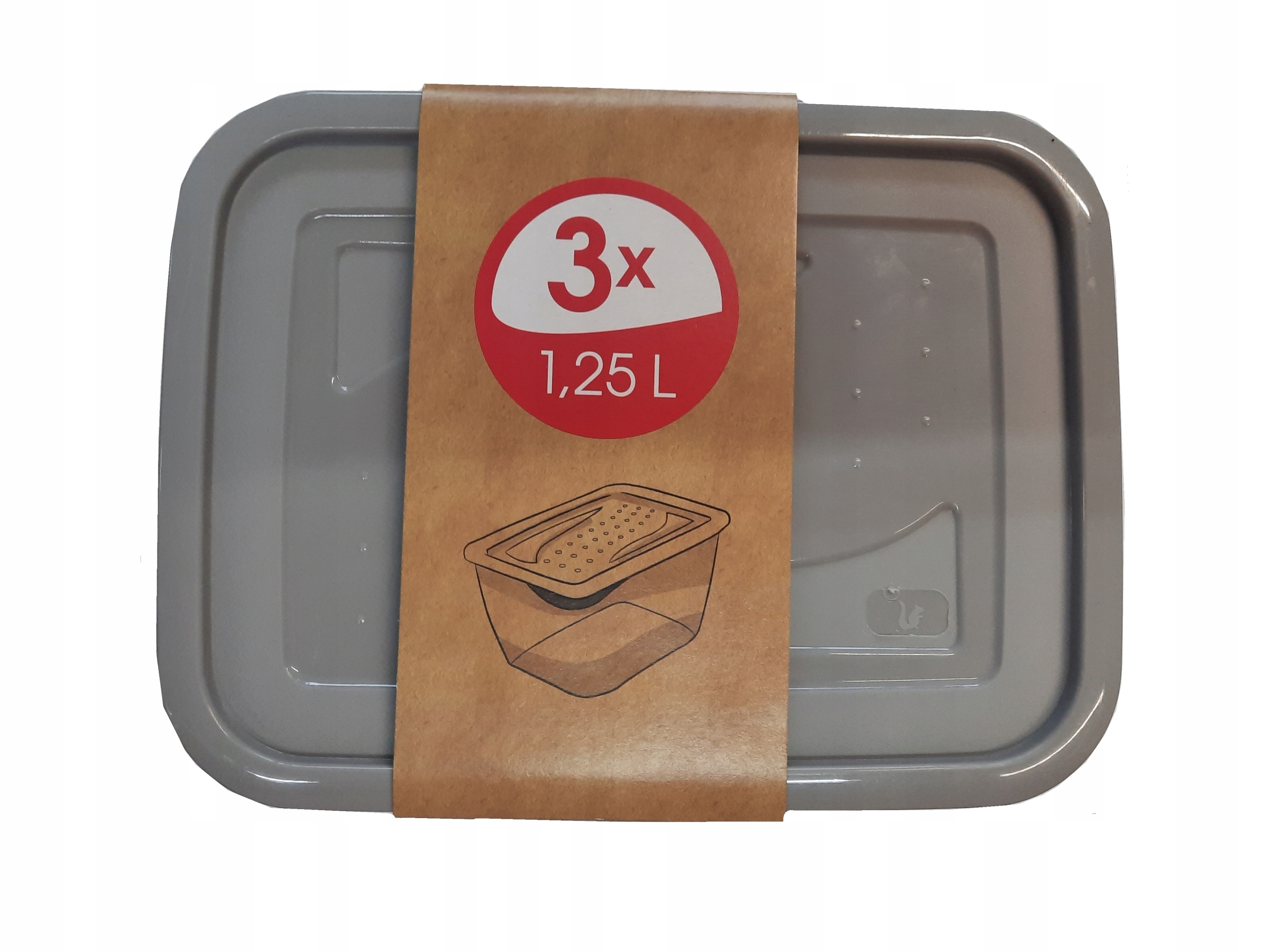 

Zestaw pojemników na żywność Keeper 3 x1,25 l
