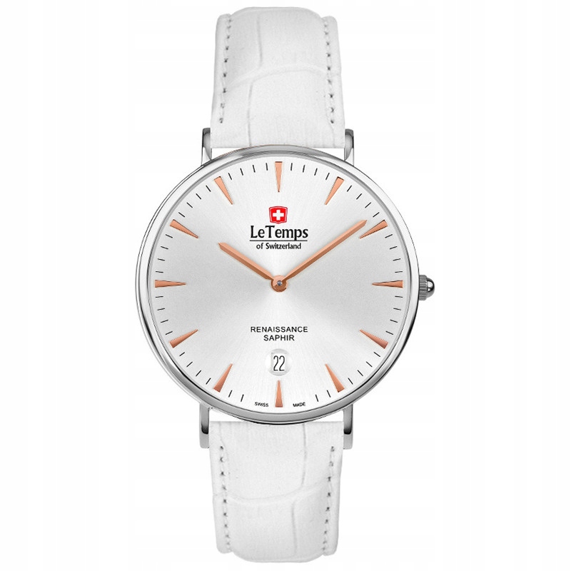 Pánské Hodinky Le Temps LT1018.46BL04, bílý pásek