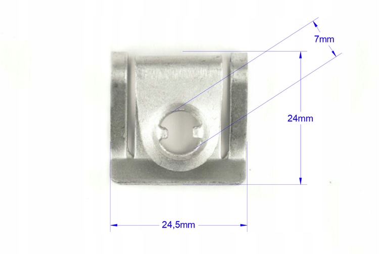 BLASZKA + ŚRUBA SPINKA MOCOWANIE OSŁONY PŁYTY SILNIKA DO BMW 5 E39 7 E38 Producent części Trustom