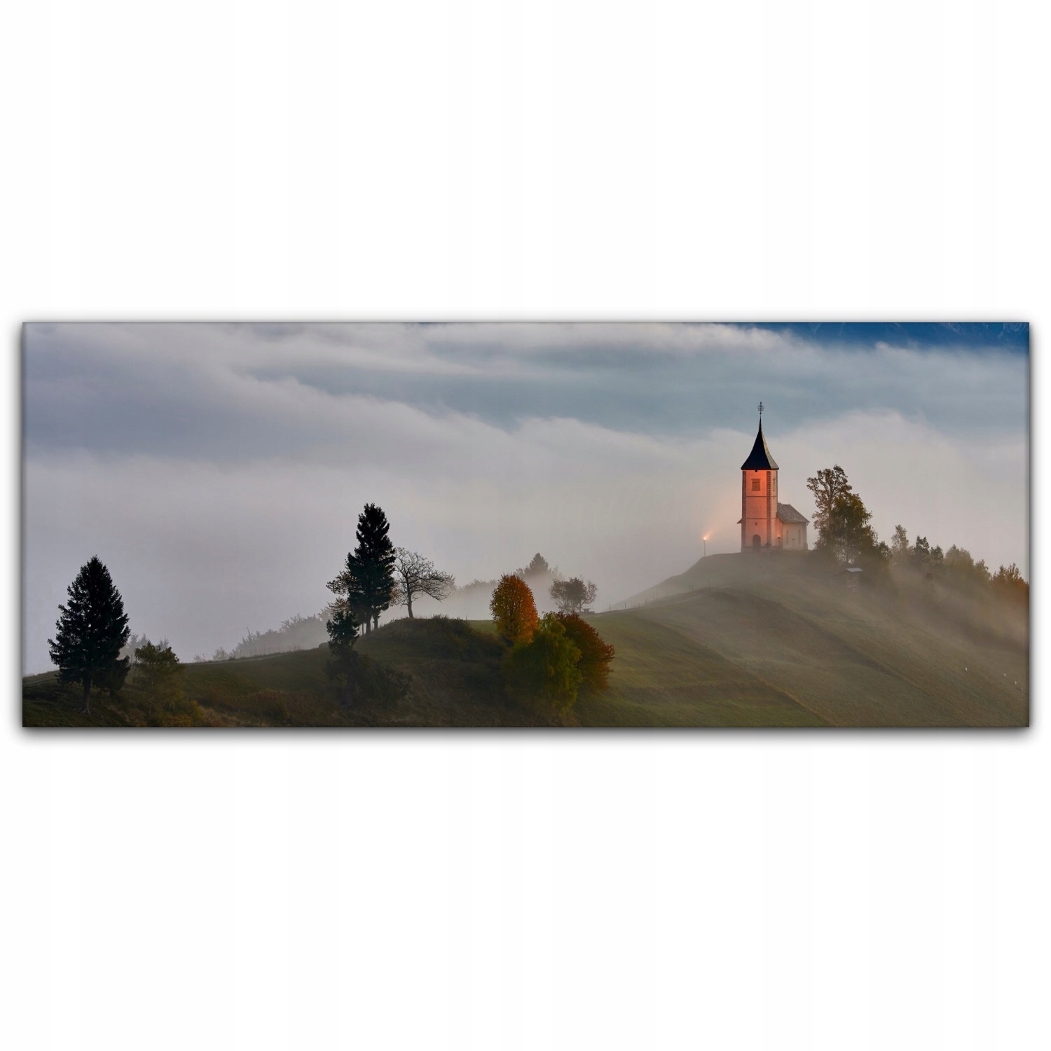 

Obraz na płótnie z foto 125x50 Kościół na Wzgórzu