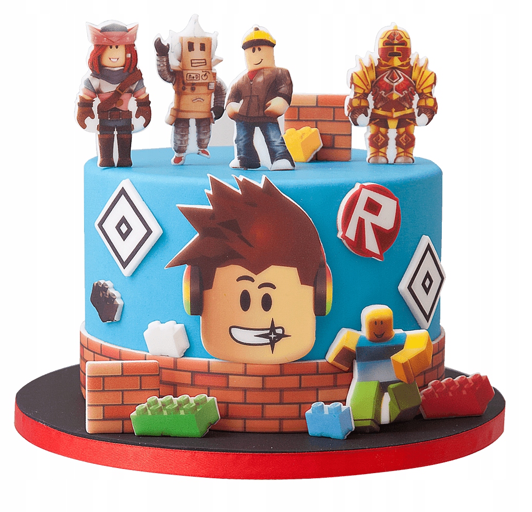 Levně Sada dekorací na dort Roblox 17 ks