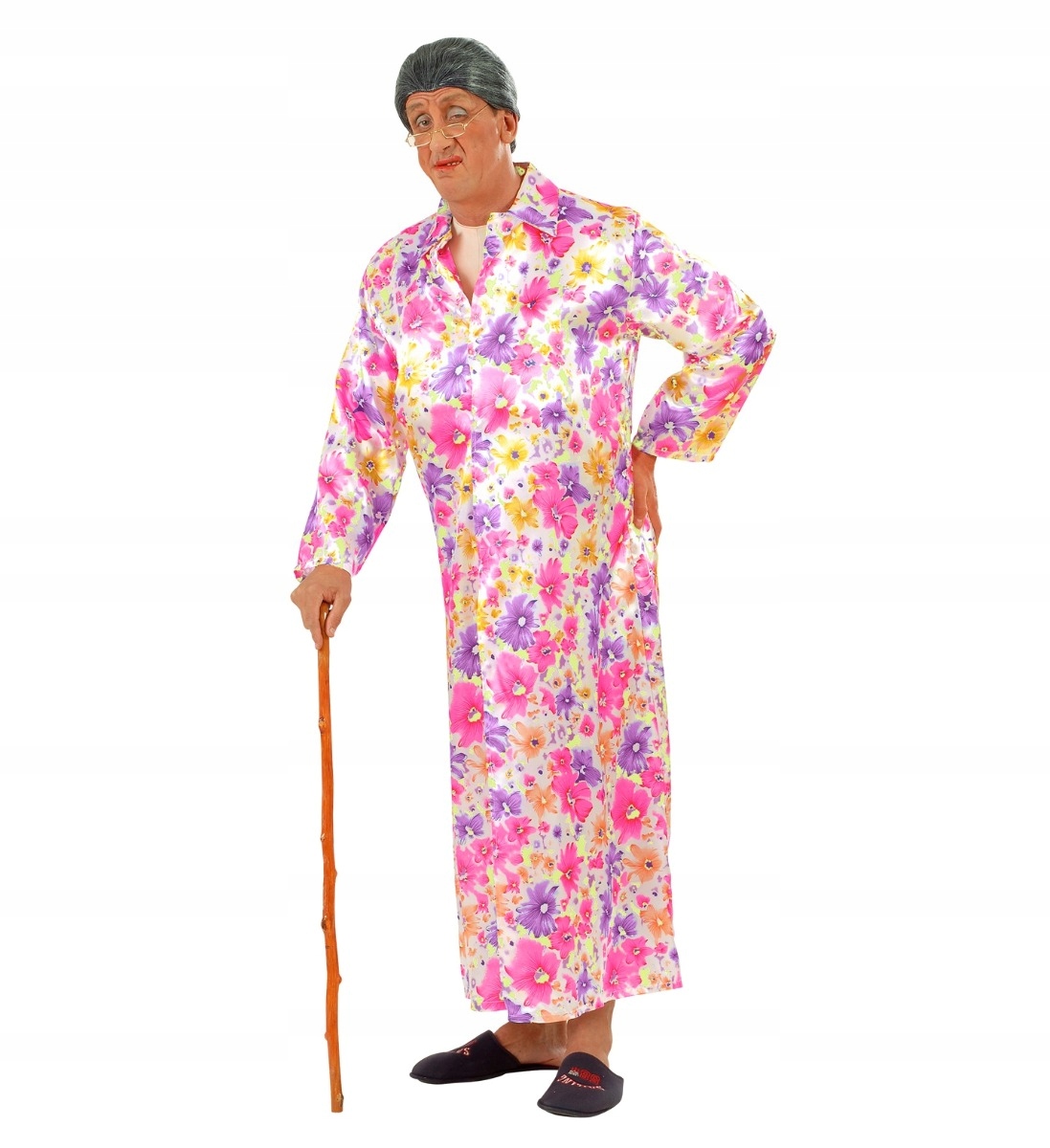 Kostým Nestydaté babičky Vtipná babička Nezbedná M