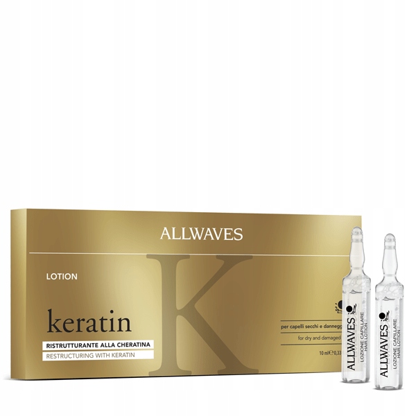 ALLWAVES AMPUŁKI REGENERUJĄCE Z KERATYNĄ 12X10ML