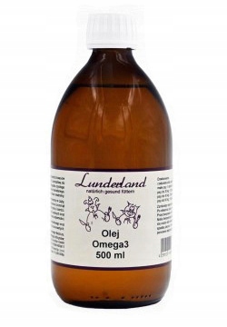 Lunderland olej OMEGA3 500 ml dla psów i kotów Oleje dla kota i psa