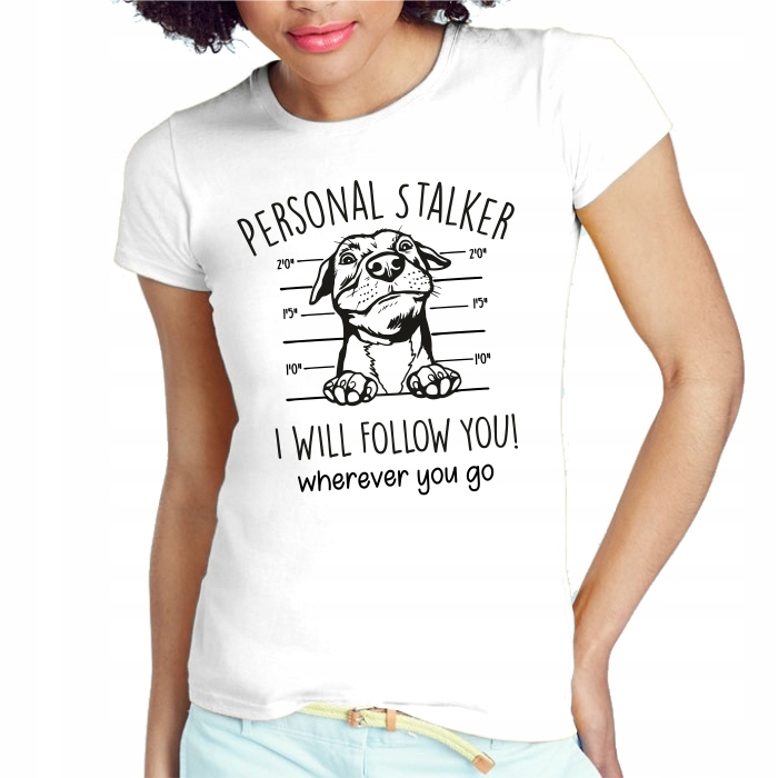 

Śmieszna Koszulka Damska Z Psem Tshirt