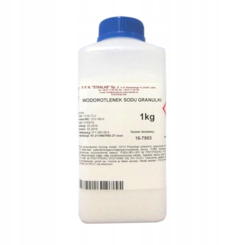 

Wodorotlenek sodu soda kaustyczna do mydła 1 kg