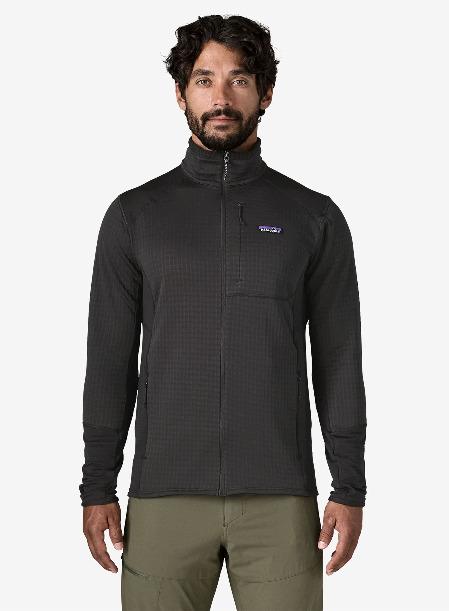Bluza polarowa Patagonia R1 Hybrid Jacket black/black XL