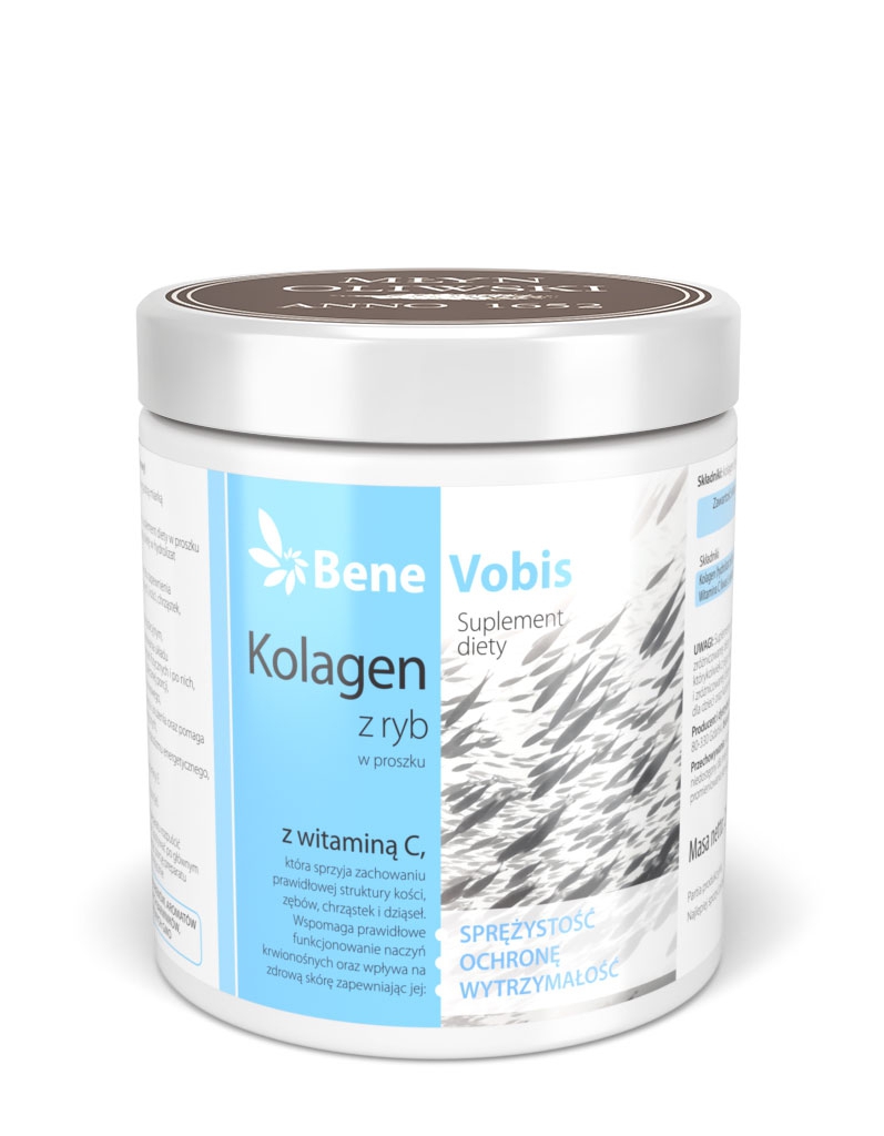 Bene Vobis Rybí kolagén (želatínový hydrolyzát) s vitamínom C 250 g