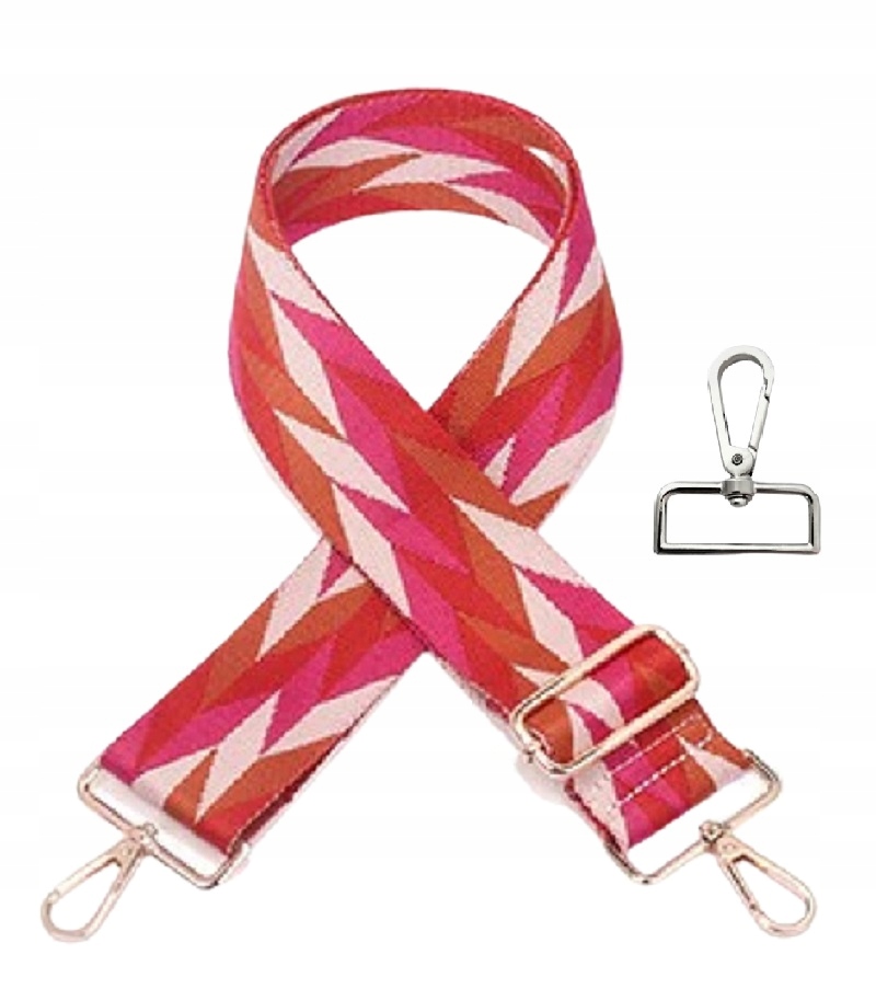 

Szeroki Pasek Do Torebki Torby 5CM Srebrne Okucia