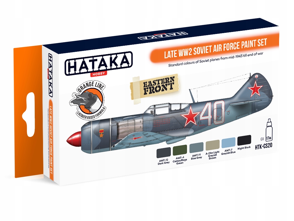 Hataka CS20 Late WW2 Soviet Air Force sada barev 17ml