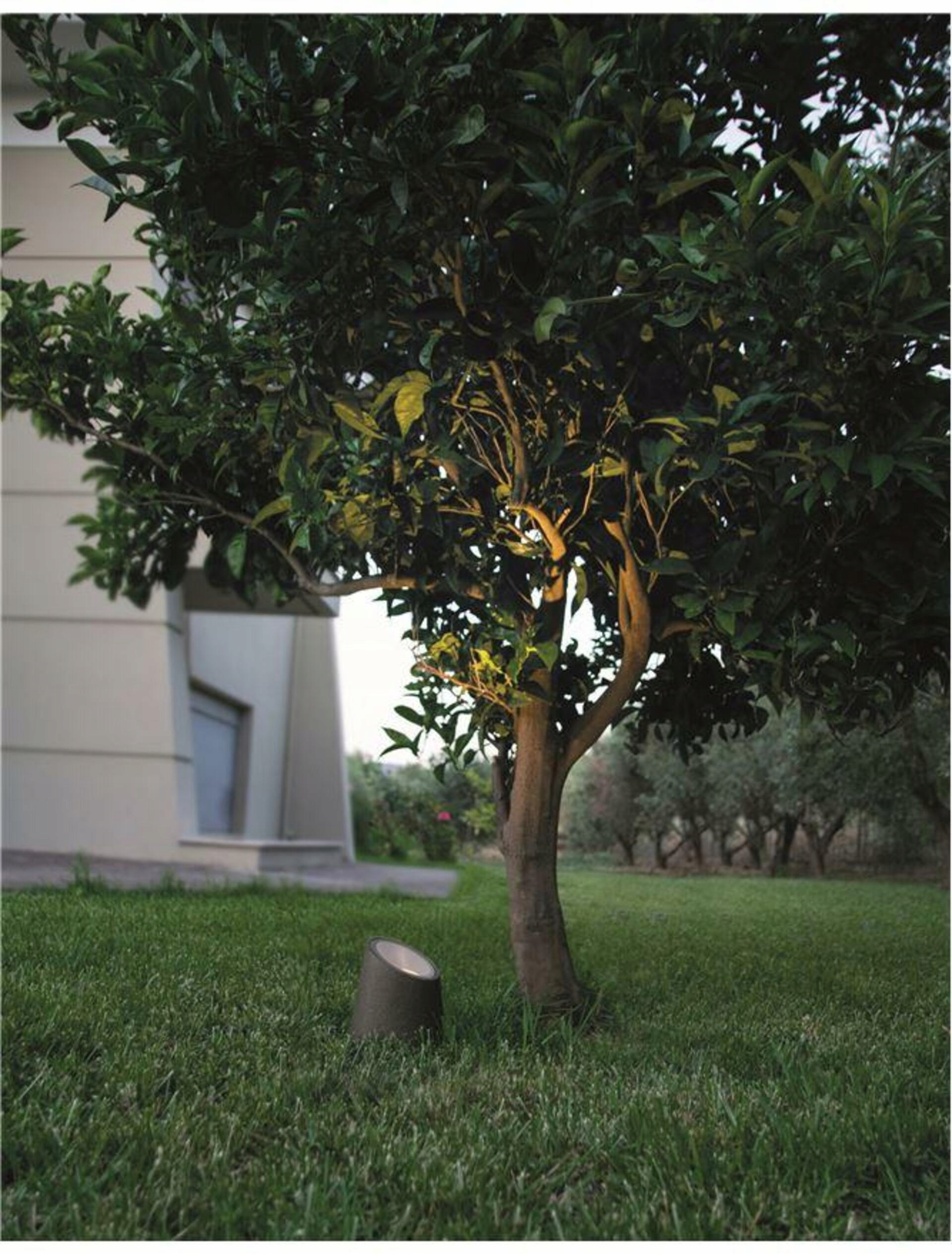 Nova Luce vonkajšie stĺpové svietidlo Fox tmavo šedý pieskovec sklenený difu