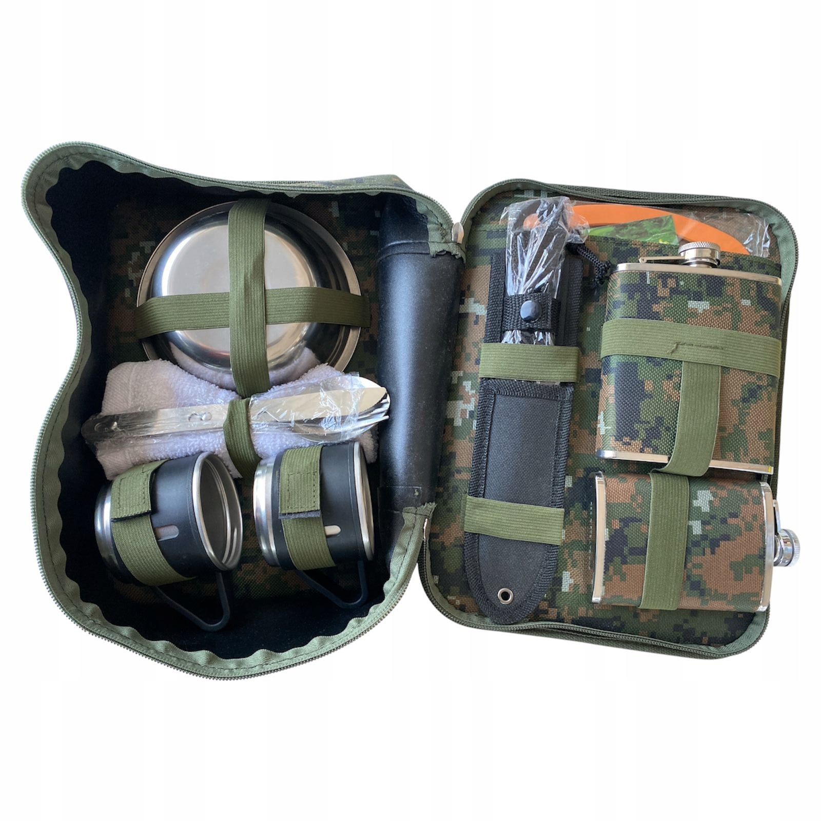 Zestaw militaria zestaw survivalowy turysty Duży Niezbędnik 10 elementów