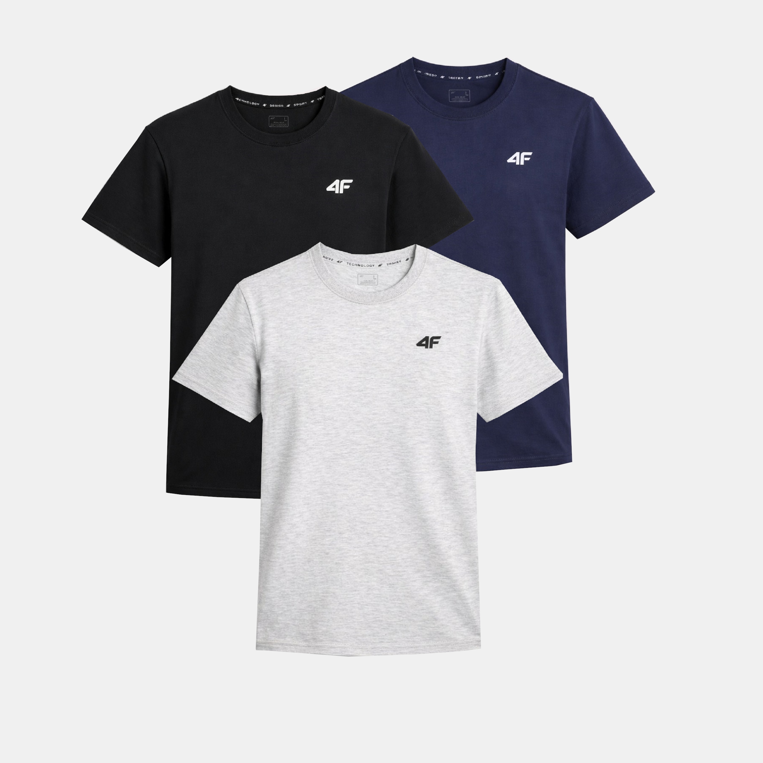 Zestaw Koszulek Męskich 4F Komplet 3 Sztuki T-shirt 4XL TTSHM3341