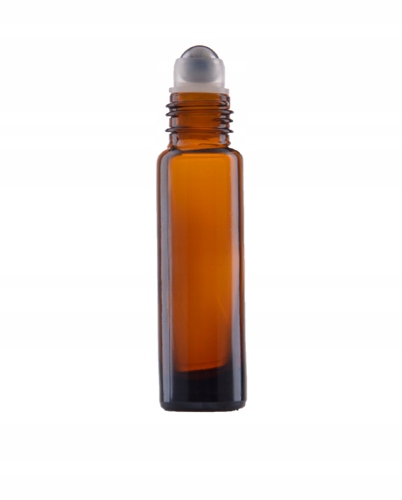 Fiolka butelka 10 ml brązowa z roll-on z nakrętką