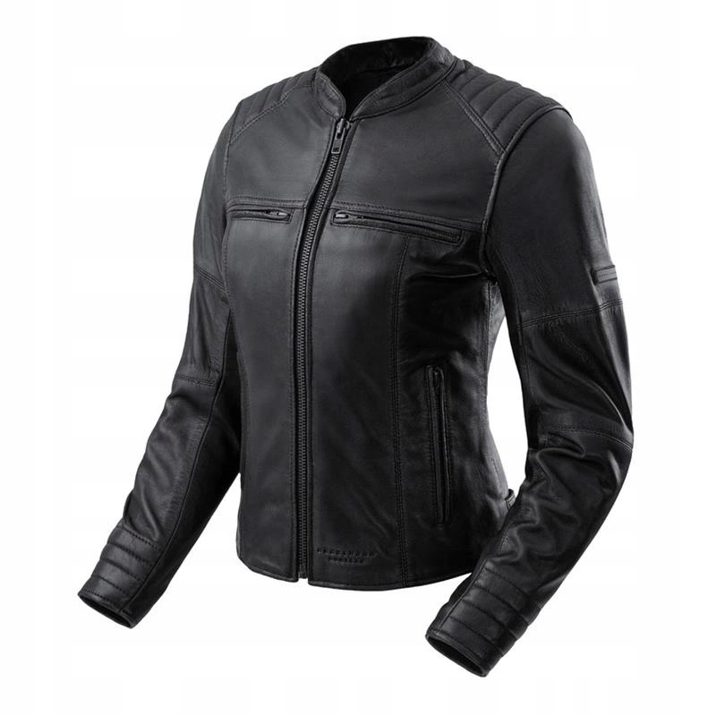 Kožená motocyklová bunda Rebelhorn Hunter II Lady Black čierna Darčeky