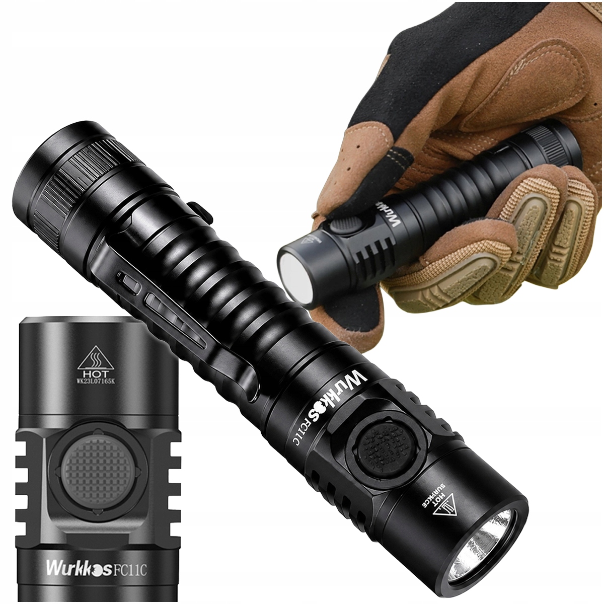 Wurkkos Lat FC11C Latarka akumulatorowa Led 1200 lm Usb-c IPX8