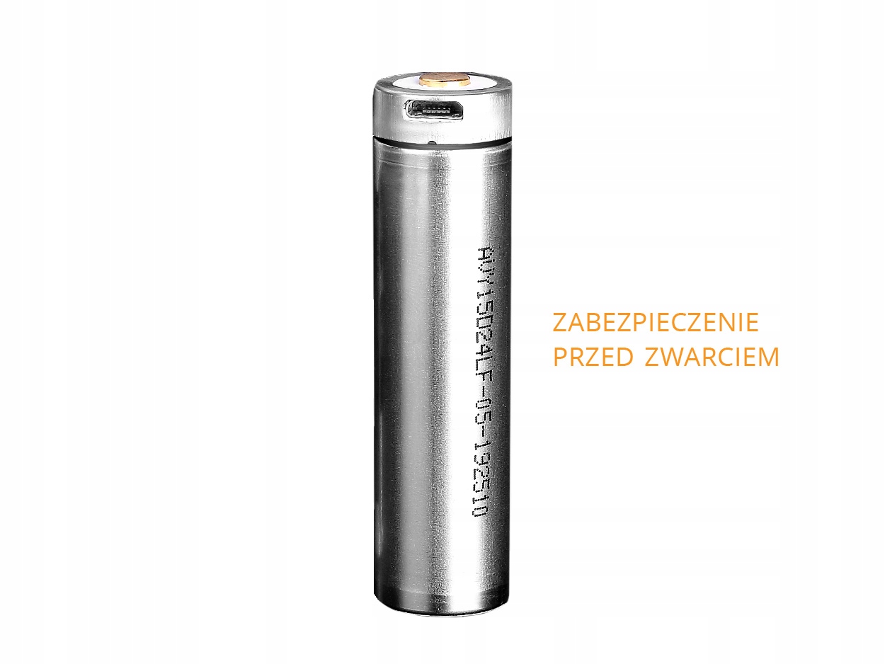 Akumulator Fenix USB 16340 RCR123 700mAh 3,6 V Symbol baterii 16340