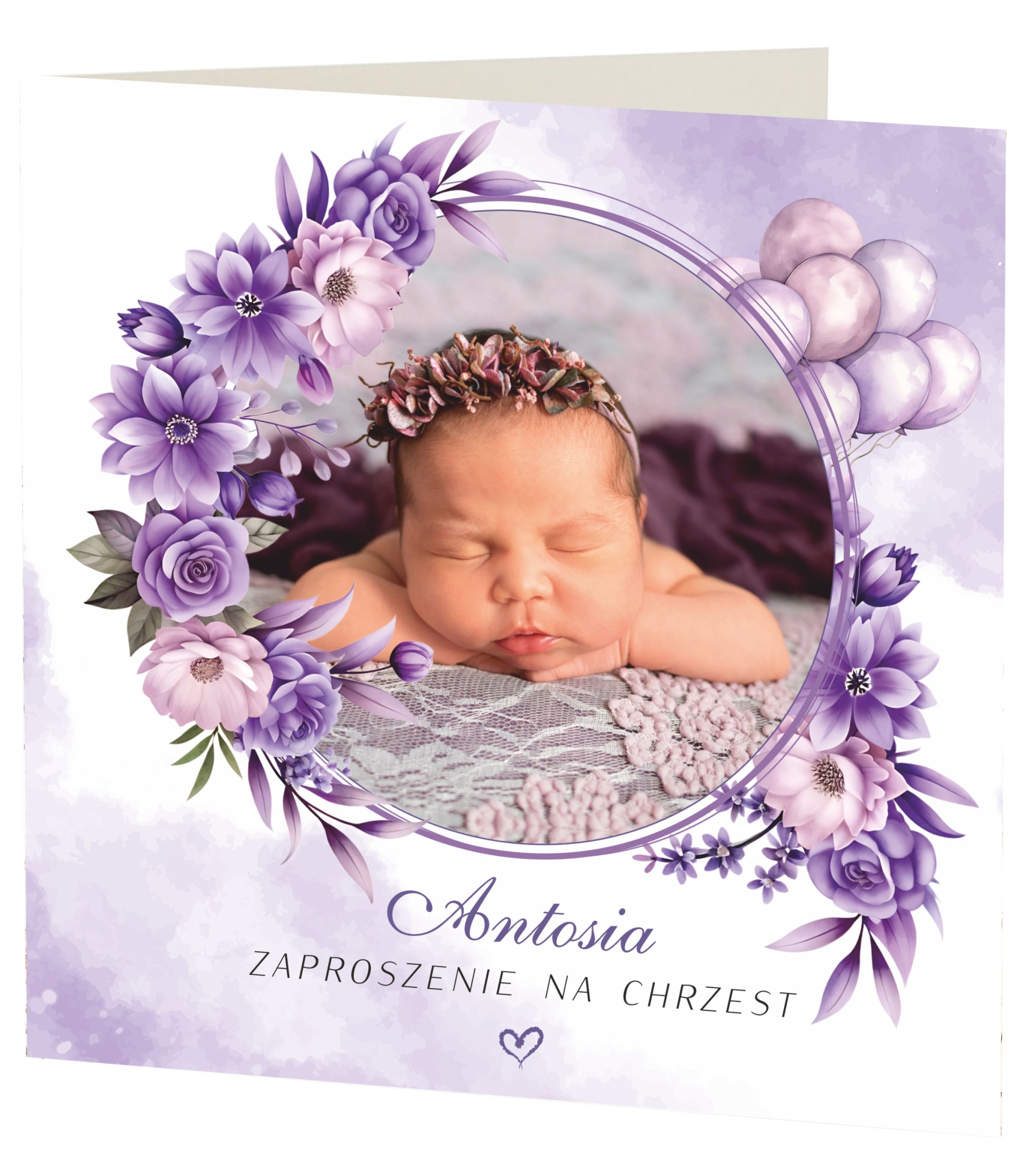 ZAPROSZENIE NA CHRZEST ŚWIĘTY ZE ZDJĘCIEM + KOPERTA + IMIĘ DZIECKA -EKSPRES Marka inna