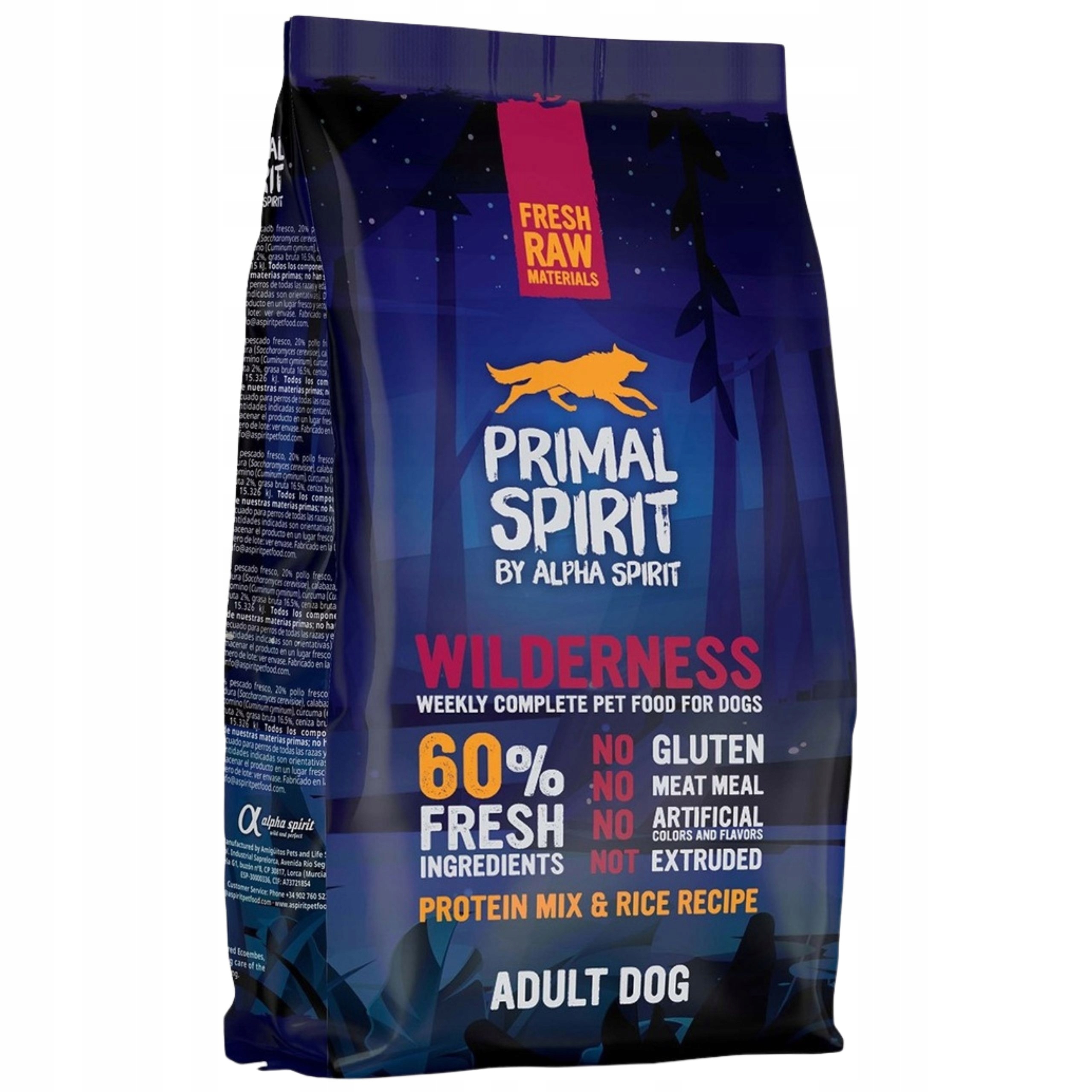 Suché krmivo pro psy Primal Spirit Wilderness Vepřové Kuře 1kg