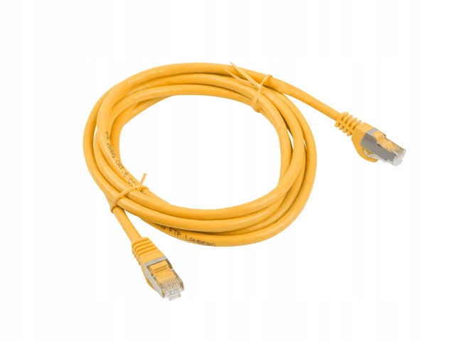 Patchcord Lanberg F/utp 6 1 m pomarańczowy PCF6-10CC-0100-Y 3 sztuki