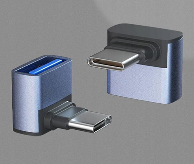 Adapter/przejściówka kątowa USB-A do USB-C EAN (GTIN) 5905805216104