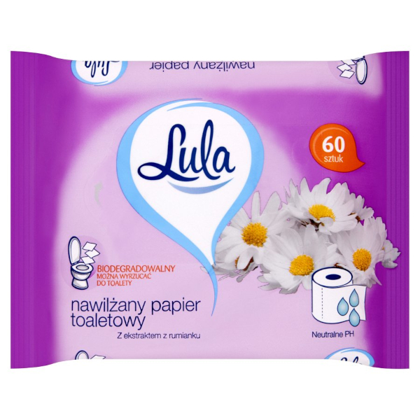 

Lula Papier toaletowy nawilżany Rumianek 60 szt
