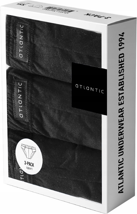 

Slipy Atlantic Męskie Majtki 3BMP322 Sport 3PAK XL