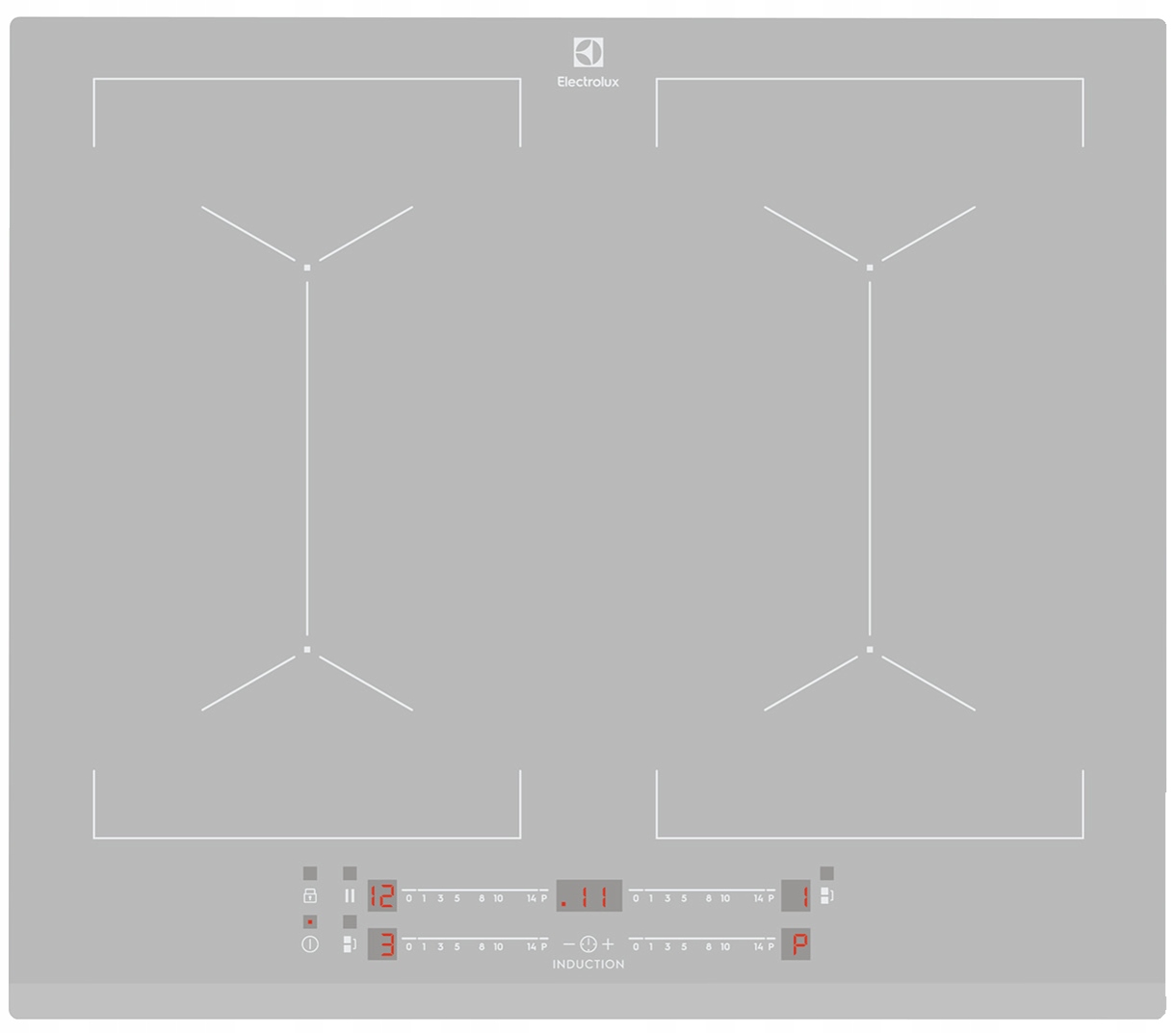 PŁYTA indukcyjna 60 ELECTROLUX EIV64440BS szara MultiBridge Booster Timer