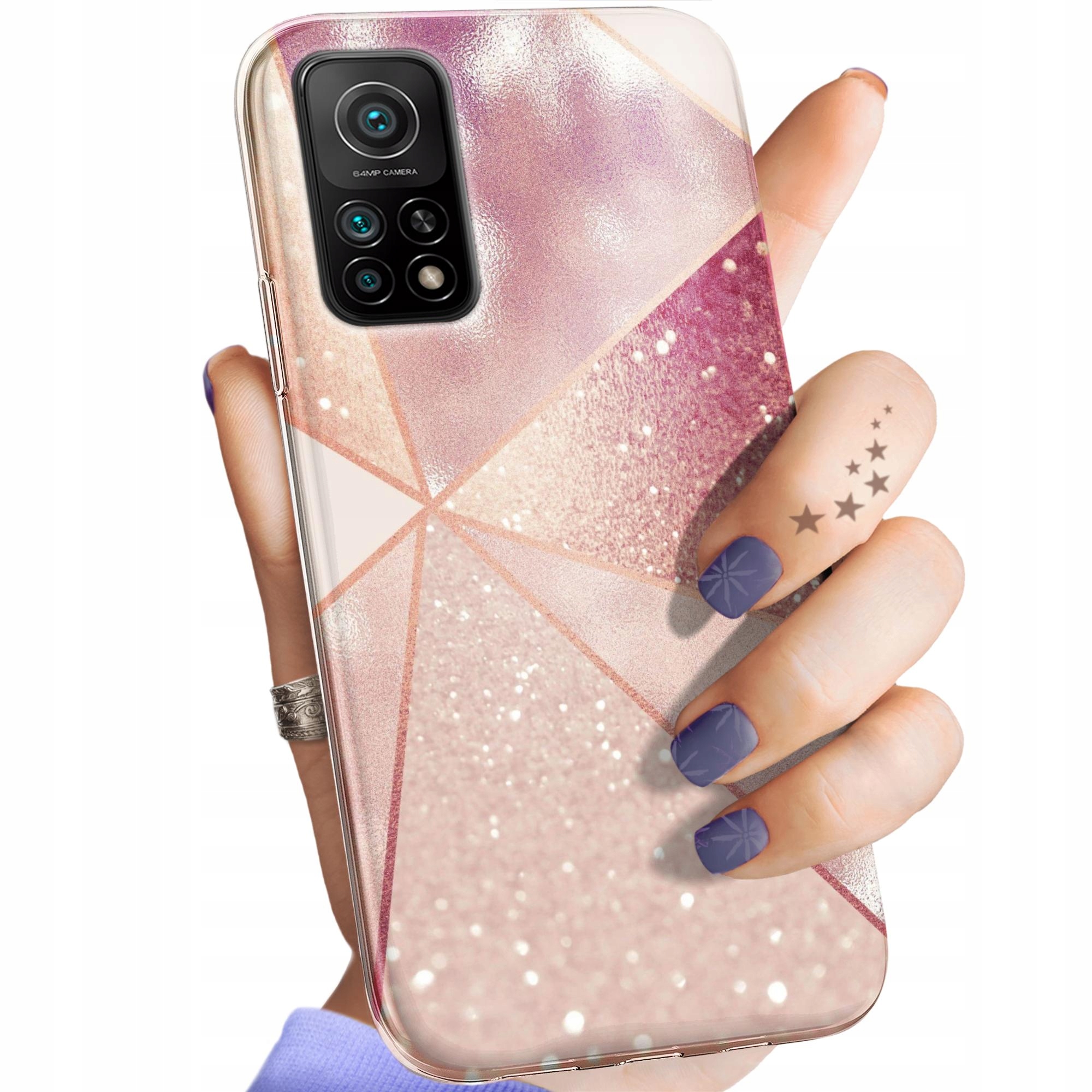 Etui Do Xiaomi MI 10T Pro 5G Różowe Złoto Róż Obudowa Pokrowiec Case