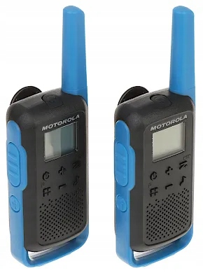 Sada 2 Rádiotelefónov Pmr MOTOROLA-T62/BLUE 446.1 MHz 446.2 MHz