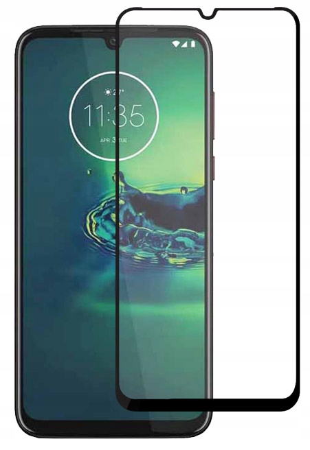 

Szkło Hartowane Czarne do Motorola Moto G8 Plus
