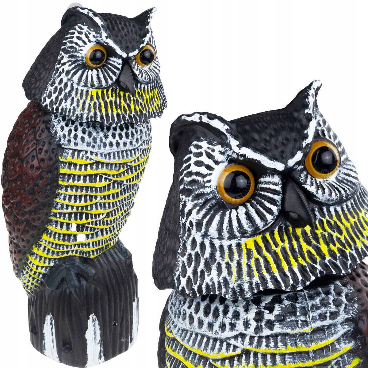 Odstraszacz Ptaków Myszy Sowa Z Ruchomą Głową Realistyczna Sowa