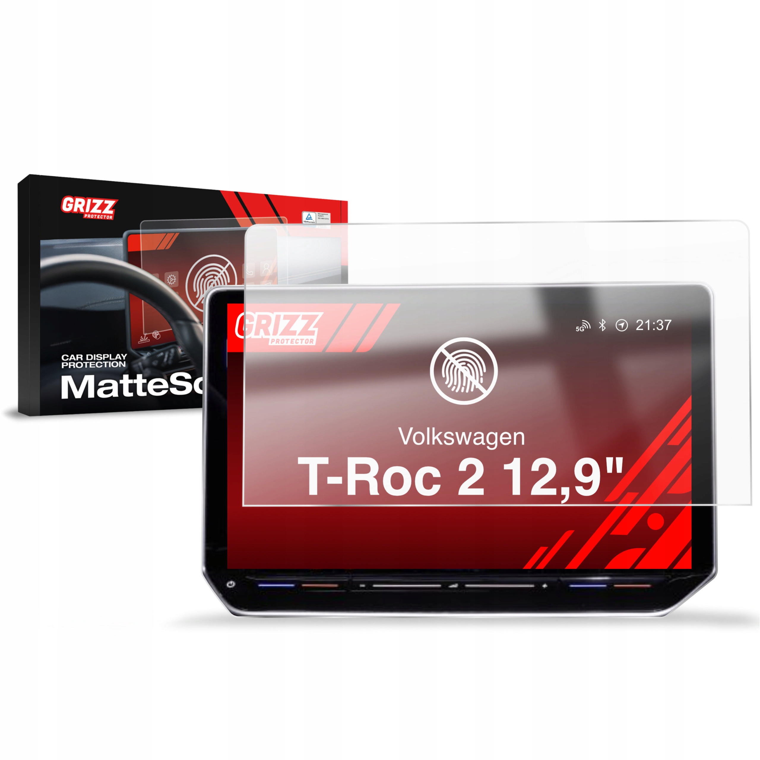 Folia Antyodciskowa do Volkswagen Vw T-Roc 2 12,9" (2025-2026)