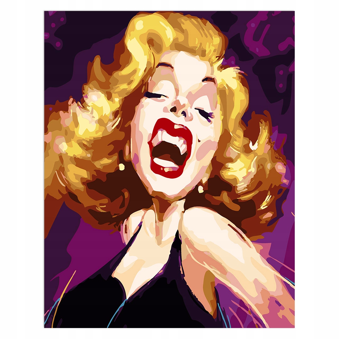 MALOWANIE PO NUMERACH Z RAMĄ Obrazy do malowania - Marilyn Monroe 40 x 50 c
