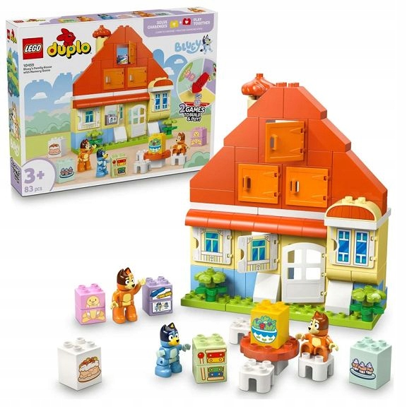 Lego Duplo Bluey Rodinný dům Blue s paměťovou hrou 10459