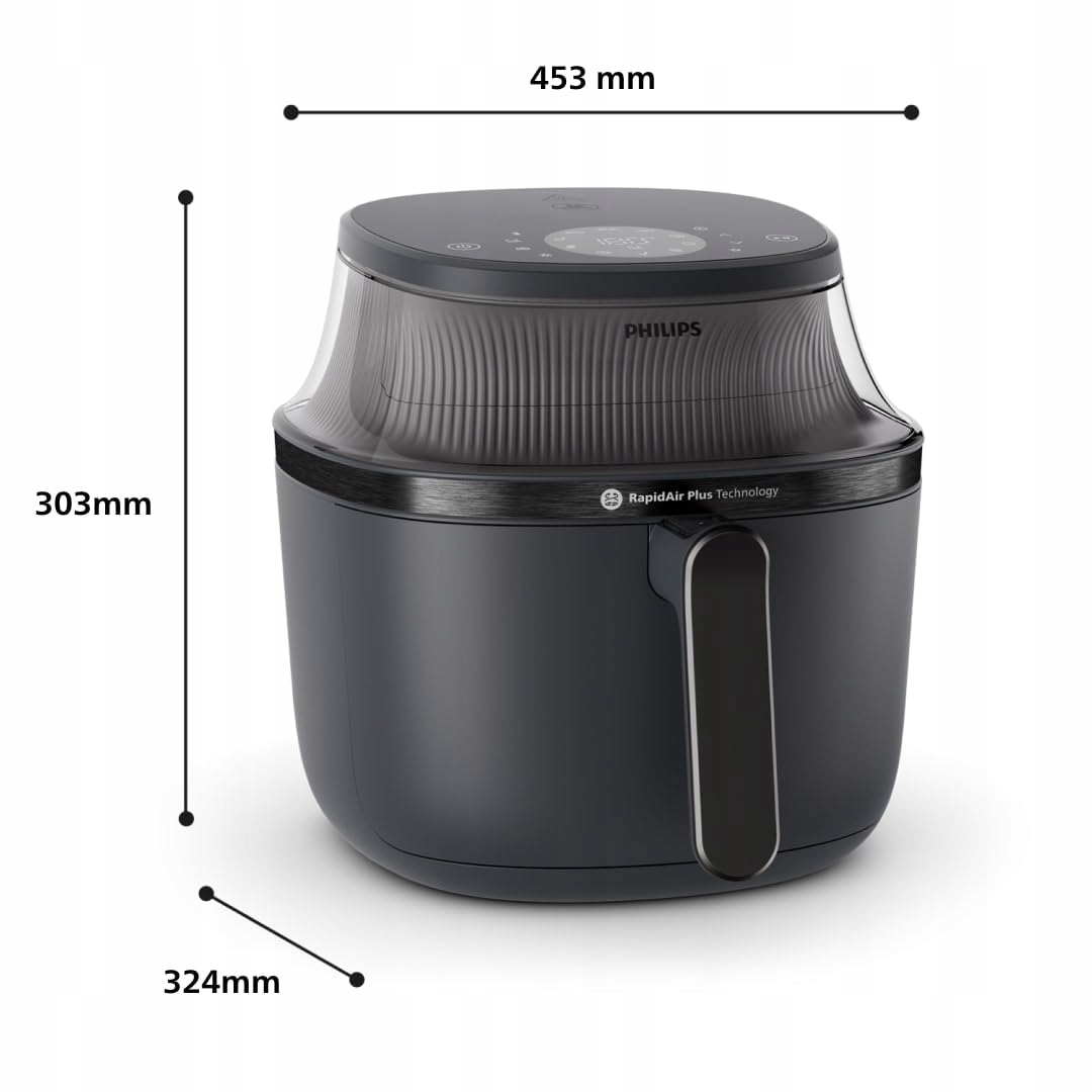 PHILIPS Airfryer 3000 7.2L 16w1 Technologia RapidAir Plus Aplikacja HomeID — miniatura 8