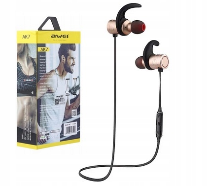 

Słuchawki Bluetooth bezprzewodowe Awei AK7 Złote