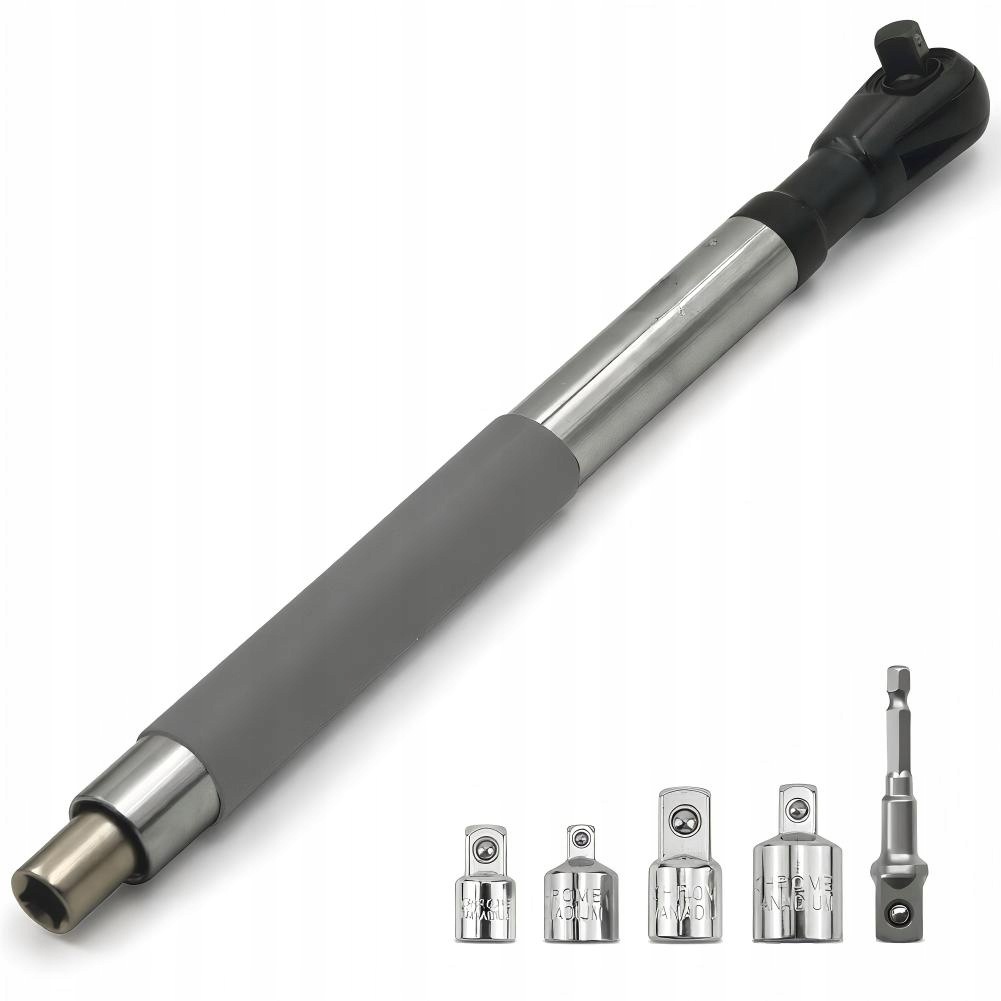 Klucz Przedłużający Przekładniowy Grzechotka Udarowa 1/2 Cala Z 4 Adapter