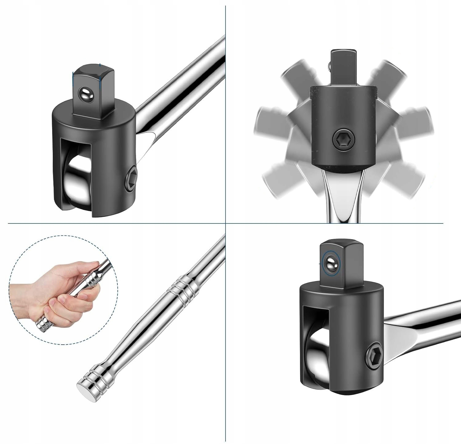 POKRĘTŁO PRZEGUBOWE ŁAMANE 1/2" 590mm NASADEK Marka Forsage