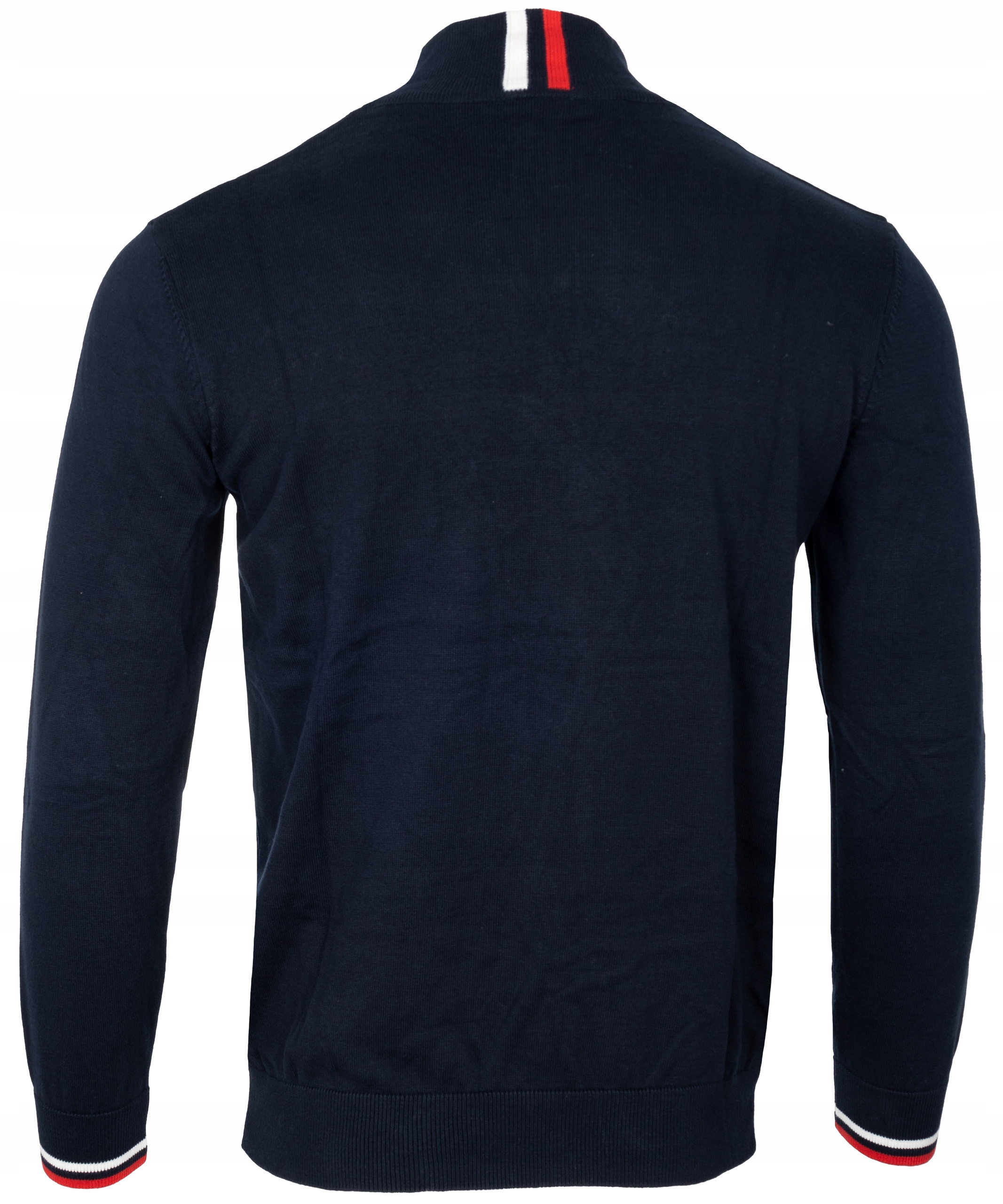 SWETER PÓŁGOLF REGULAR KRÓTK ZAMEK M granatowy Kolor niebieski