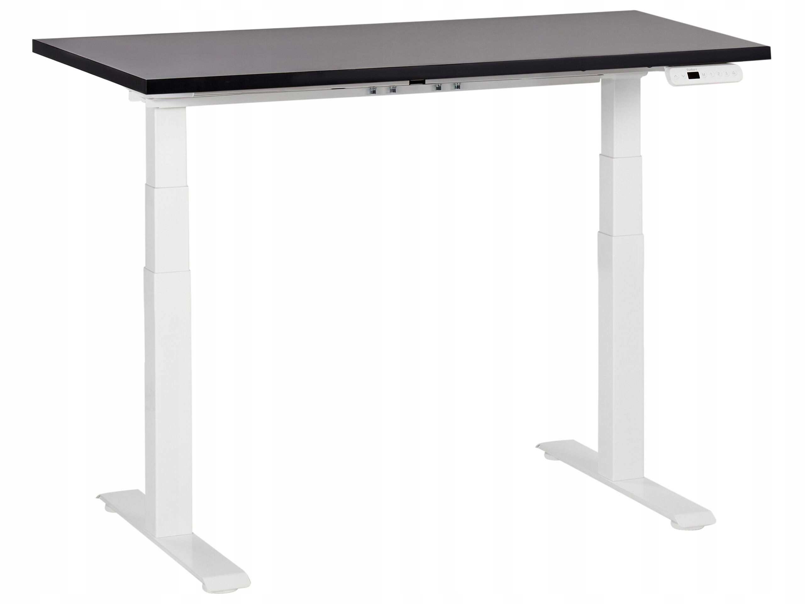 Biurko regulowane 120x72 czarno-białe