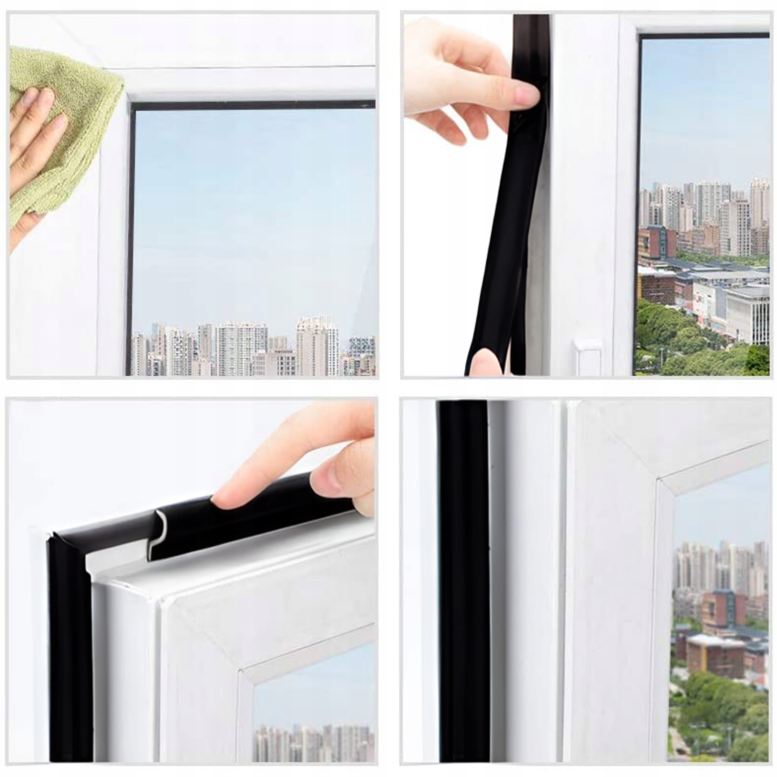 SAMOPRZYLEPNA USZCZELKA OKIENNA PRZECIWPRZECIĄGOWA DO OKIEN PCV DREWNIANYCH Kod producenta Taśma uszczelniająca do okna wyciszająca XXL