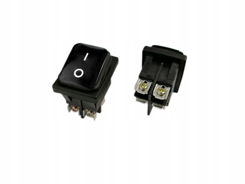 Przełącznik 16A 250V Podwójny On-off IP65 Czarny
