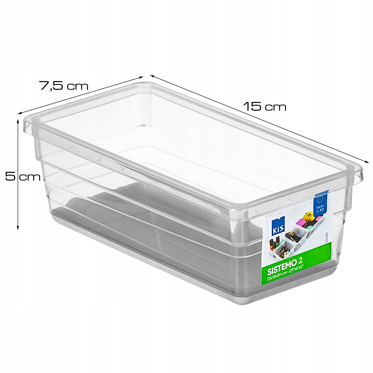 KIS SISTEMO2 ORGANIZER DO SZUFLAD 7,5x15x5cm